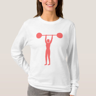 Camiseta Levantamento de peso 02 - rosa tropical