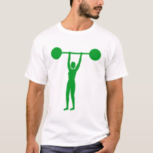 Camiseta Levantamento De Peso 02 - Verde-Grama