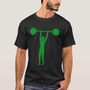 Camiseta Levantamento De Peso 02 - Verde-Grama