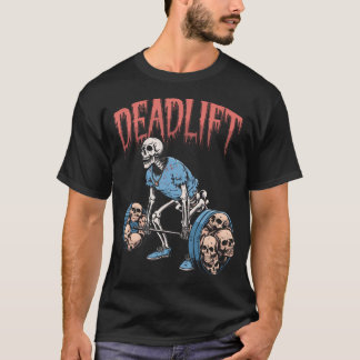 Camiseta Levantamento de Peso Crânio Esqueleto Treino Levan
