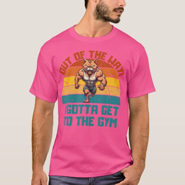 Camiseta Levantamento de Peso de Gato (Frente)