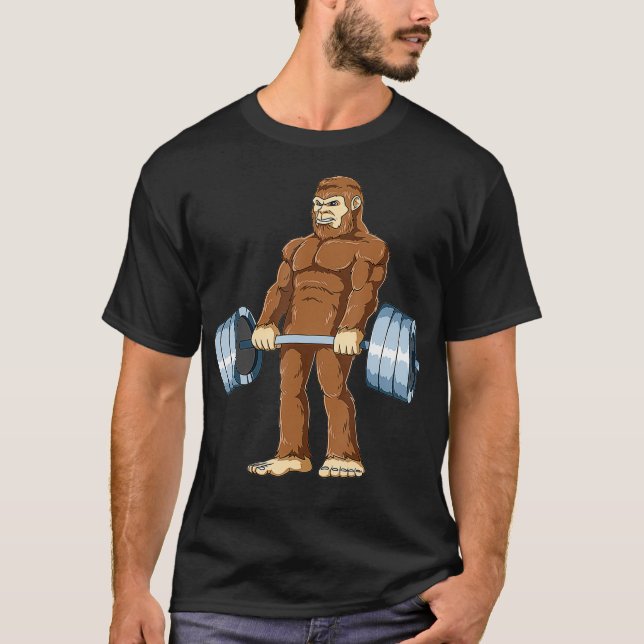 Camiseta Levantamento de Peso do Pé-Grande (Frente)