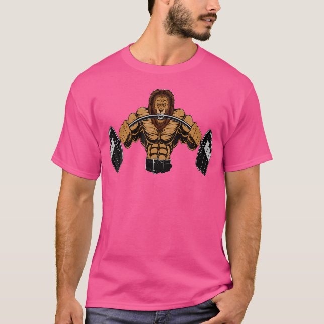Camiseta Levantamento de Peso Leão (Frente)