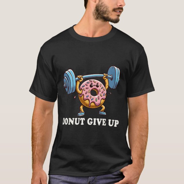 Camiseta Levantamento de peso - Rosquinha de ginástica engr (Frente)