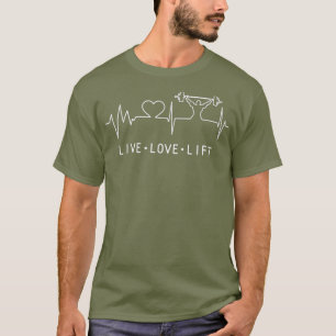 Camiseta Levantamento do Live Love Peso do Workout