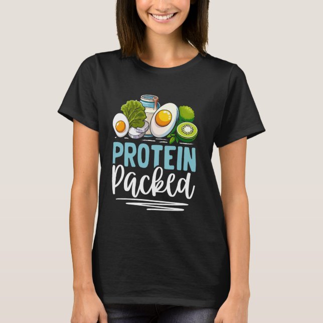 Camiseta Levantamento Do Peso Da Proteína (Frente)