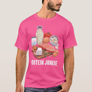 Camiseta Levantamento Do Peso Da Proteína Junkie
