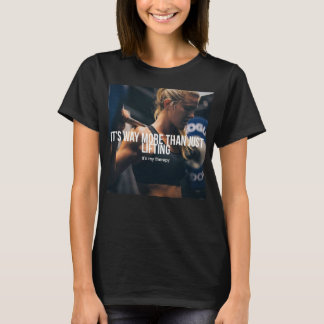 Camiseta Levantamento é minha terapia - exercícios feminino