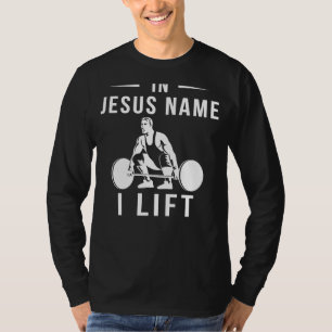 Camiseta Levantamento Justo: Em Nome De Jesus Eu Toco Levan