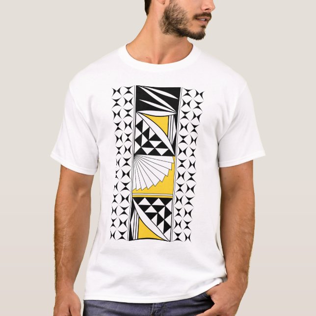 Camiseta Levantamento nativo sudoeste em amarelo (Frente)