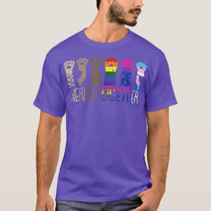 Camiseta Levantamo-Nos Juntos Com Gato De Orgulho gay Gato 
