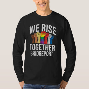 Camiseta Levantamo-Nos Juntos Com O Prid De Conexão Bridgep