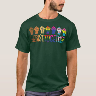 Camiseta Levantamos Juntos O Orgulho LGBTQ Justiça Social E