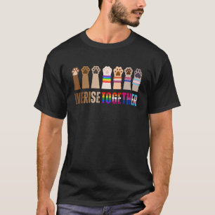 Camiseta Levantamos juntos Orgulho LGBTQ+ BLM Gay Lésbica T