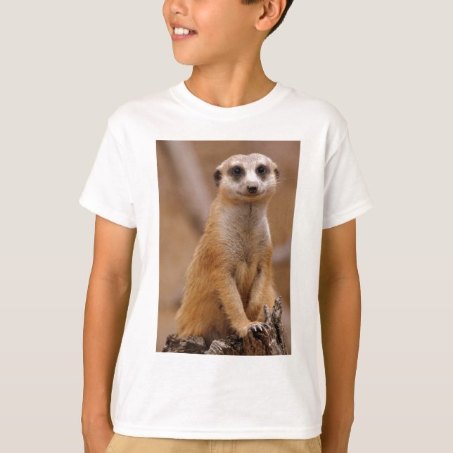 Camiseta Levantando Meerkat (Frente)