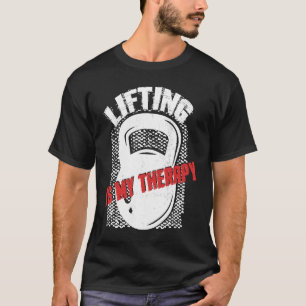 Camiseta Levantando meu kettlebell de terapia musculação ac
