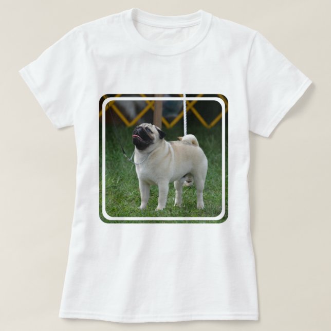 Camiseta Levantando o Pug (Frente do Design)