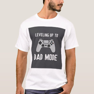 Camiseta Levantando para o modo Pai Gamer Pai T-Shirt - Eng