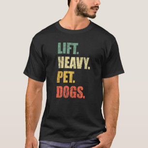 Camiseta Levantar Cães Pesados De Animais De Companhia Peso