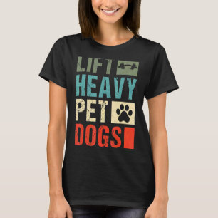 Camiseta Levantar Cães Pesados De Pet Com Elevador De Peso