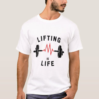 Camiseta Levantar é Vida | Barra de Halteres Pulso Batiment