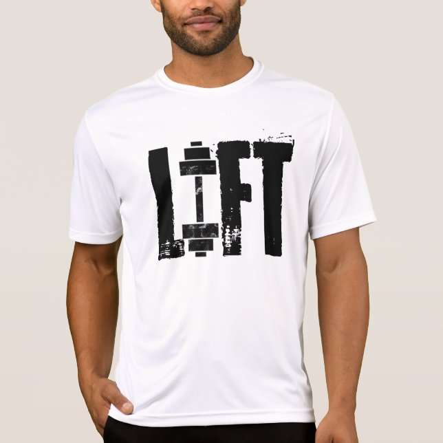 CAMISETA LEVANTAR HALTEROFILISMO GINÁSIO (Frente)