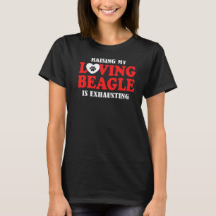 Camiseta Levantar Meu Beagle Adorável Está Escavando Beagle