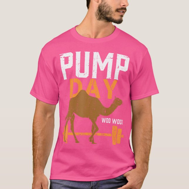 Camiseta Levantar Peso no Dia de Bombeamento (Frente)