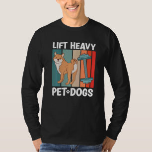 Camiseta Levante Cachorro De Estimação Pesado Academia Fitn