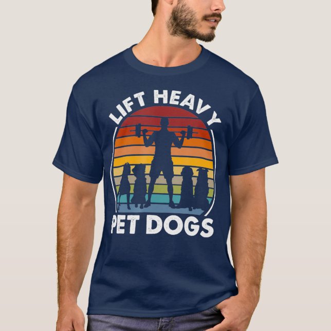 Camiseta Levante Cachorros Pesados De Pet Engraçado Malhaçã (Frente)