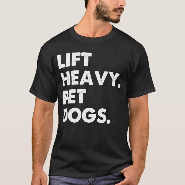 Camiseta Levante Cães Pet Pesados Cachorros Cachorros Adora (Frente)