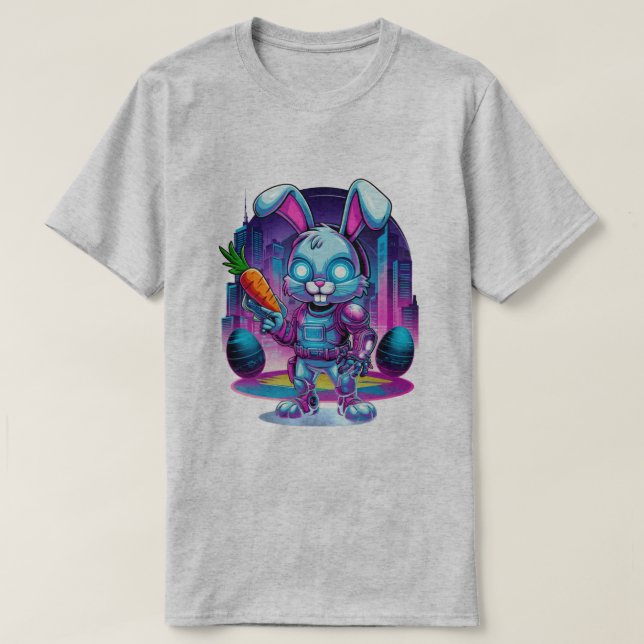 Camiseta Levante de Bunny Cyber (Frente do Design)