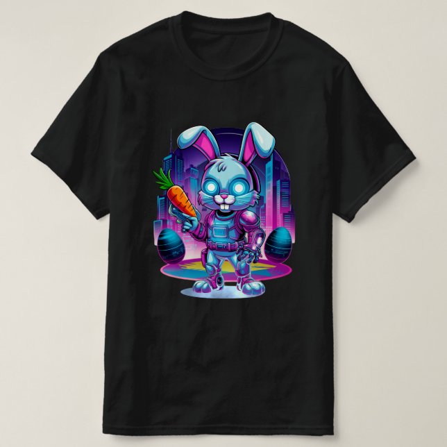 Camiseta Levante de Bunny Cyber (Frente do Design)