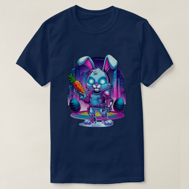 Camiseta Levante de Bunny Cyber (Frente do Design)