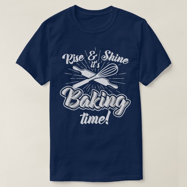 Camiseta Levante e bata seu tempo de assar Natal B (Frente do Design)