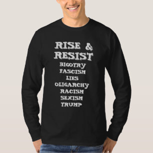 Camiseta Levante e resista Anti Donald Trump