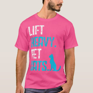 Camiseta Levante Gatos Pesados Rotina de Treino de Fitness 