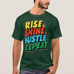 Camiseta levante o eixo do brilho repetir 1