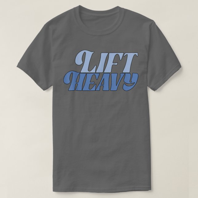 Camiseta Levante o ginásio pesado e perfure (Frente do Design)