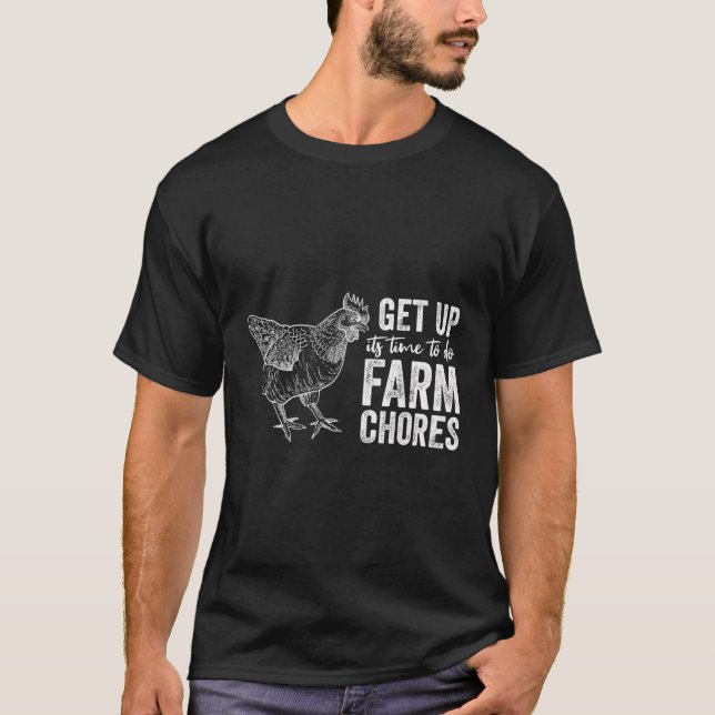 Camiseta Levante O Seu Tempo Para Fazer Fazendas Custa Fran (Frente)