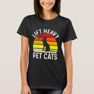 Camiseta Levante os gatos-de-estimação grosseiros