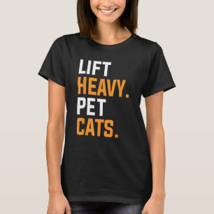 Camiseta Levante Os Gatos Pesados De Pet Para Um Elevador D