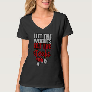 Camiseta Levante Os Pesos Comendo Os Pás