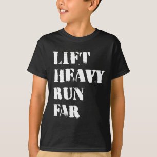 Camiseta Levante Pesado Corra Longe Esporte Híbrido Fitness