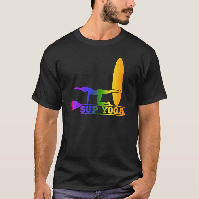Camiseta Levante-Se E Junte-Se Com Uma Pose De Yoga (Frente)