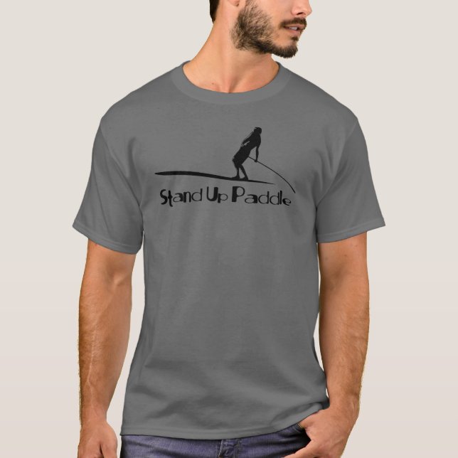 Camiseta Levante-se o SUP do frio de Paddleboarding (Frente)