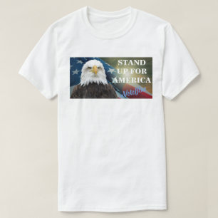 Camiseta LEVANTE-SE PARA A AMÉRICA #VoteBlue