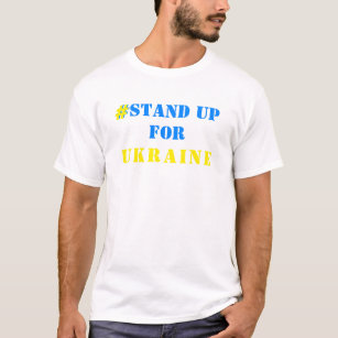 Camiseta # Levante-Se Para A Ucrânia - Liberdade - Bandeira