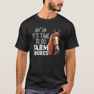 Camiseta Levante Seu Tempo Para Fazer Fazendas Engraçadas