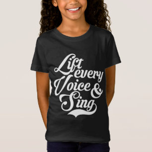 Camiseta Levante todas as vozes e cante negro americano A